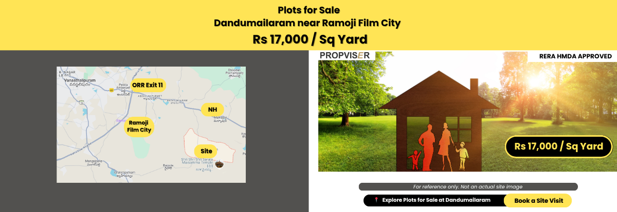Dandumailaram, Vijaywada Highway - HMDA Plots for Sale - RERA Approved